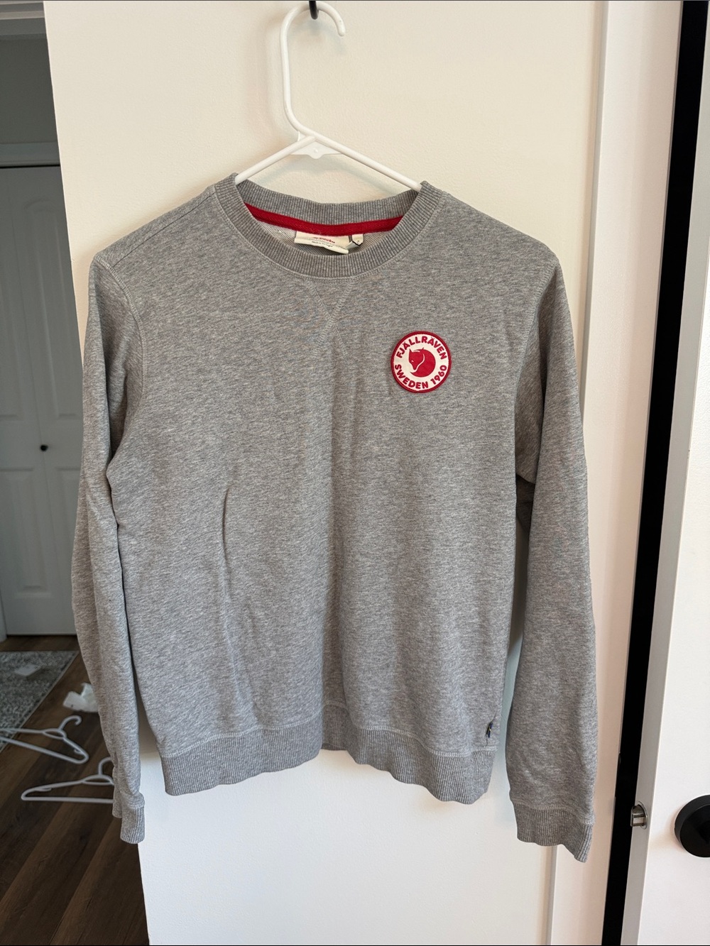 Fjällräven Grey Logo Crewneck Sweatshirt